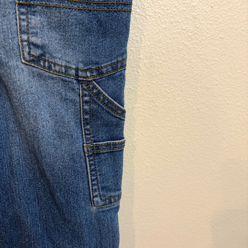 OshKosh B'gosh Denim Bib Overalls 3T Blue Carpenter Workwear Kids